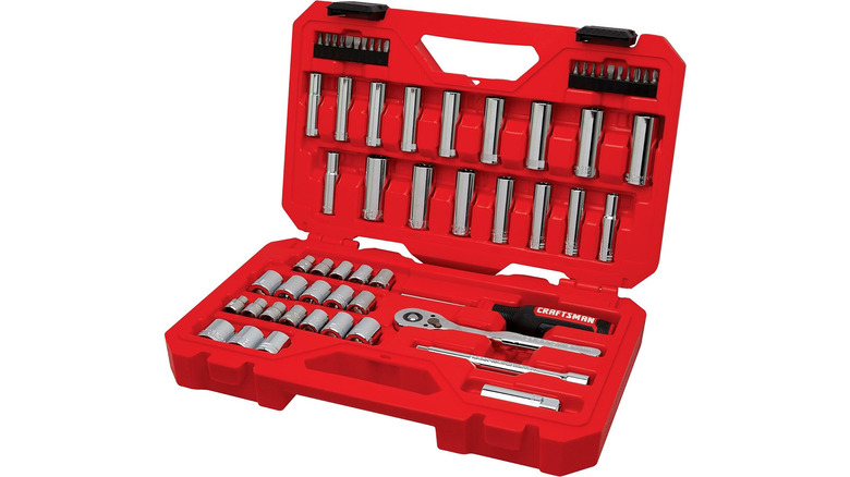 A stock image of a Craftsman mechanic's tool kit