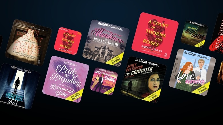 Collection of book covers on a black background