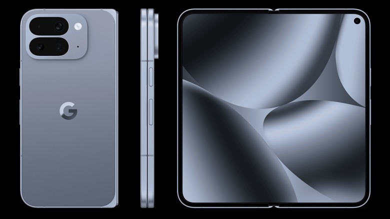 The Google Pixel 10 Pro Fold shown from different angles