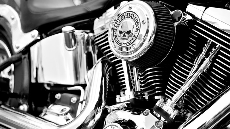 harley davidson engine close up
