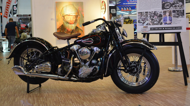 Harley Davidson knuckle head motorcycle