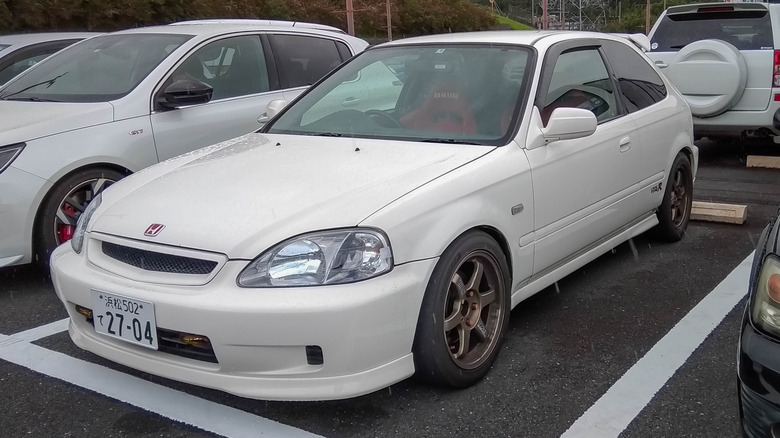 Honda Civic Type R at a track day