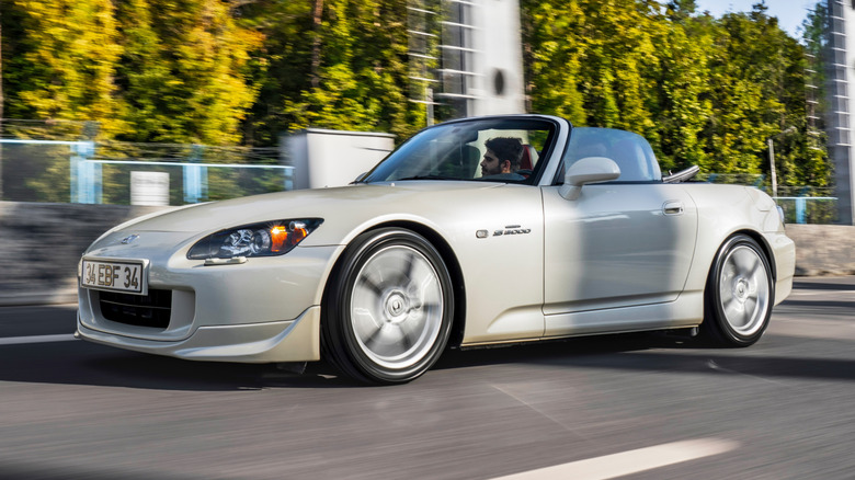 Honda S2000 at speed