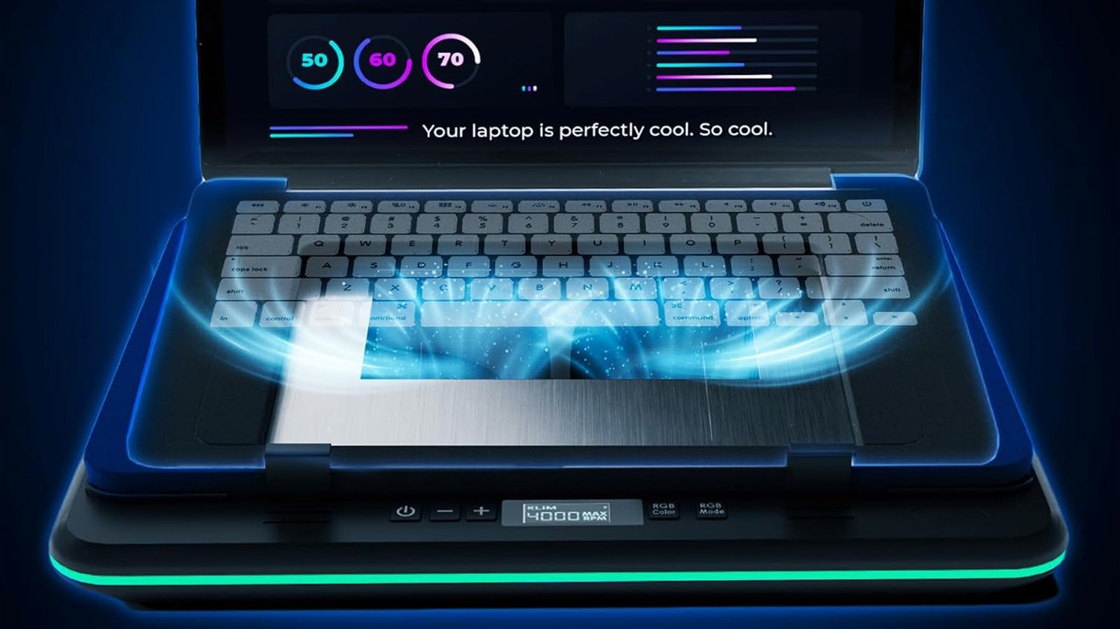 Turbofrost MAX - RGB Laptop Cooling Pad, Gaming Laptop Cooler With - View #10