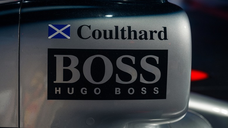 Hugo Boss decal on race car