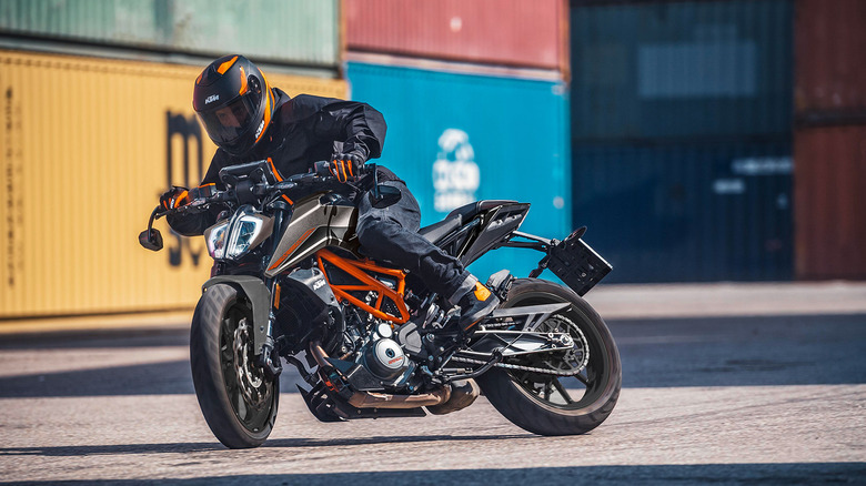 A KTM 390 Duke