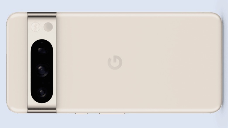 Google Pixel 8 Pro in white.