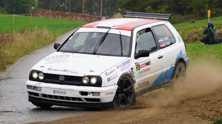 MkII VW Golf at local rally