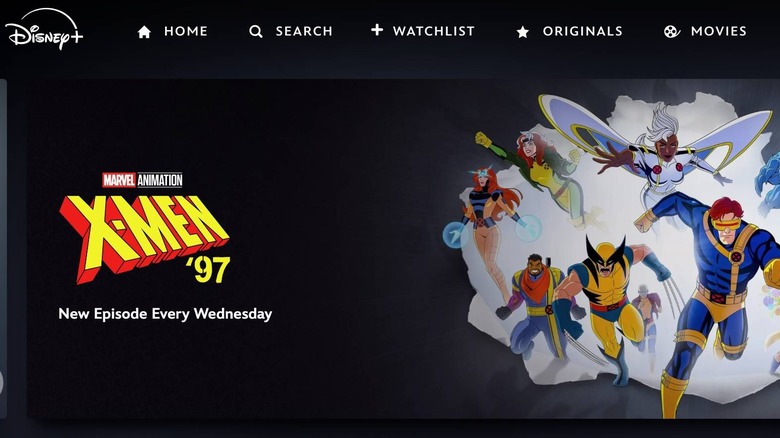 Disney+ homepage