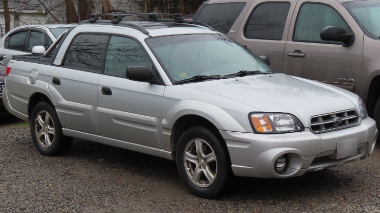 A silver 2006 Subaru Baja Sport