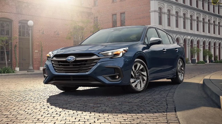 A blue 2025 Subaru Legacy