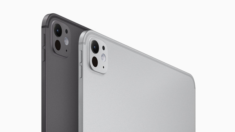 iPad Pro rear cameras in gray and silver