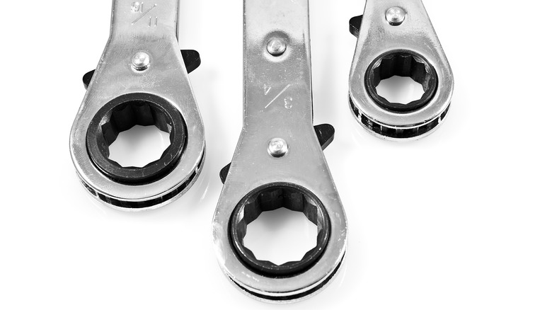 three Craftsman Ratchets on white background