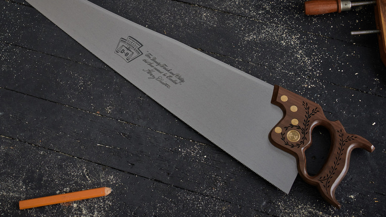 Disston D8 Hand Saw on a table