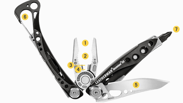 Leatherman Skeletool CX on white background