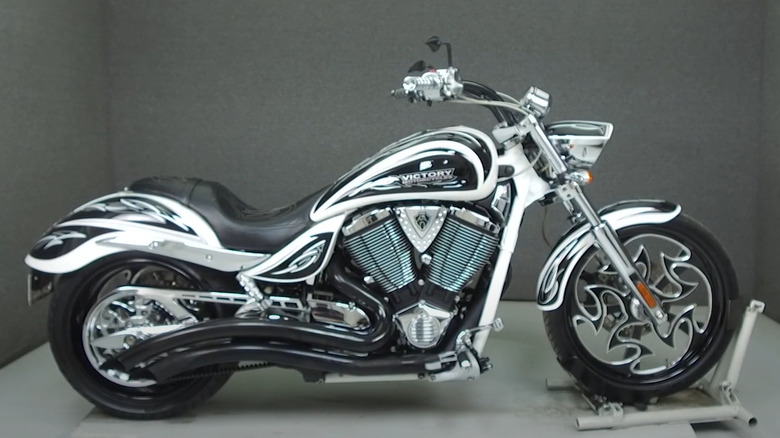 chrome and black 2009 Cory Ness Jackpot motorcycle