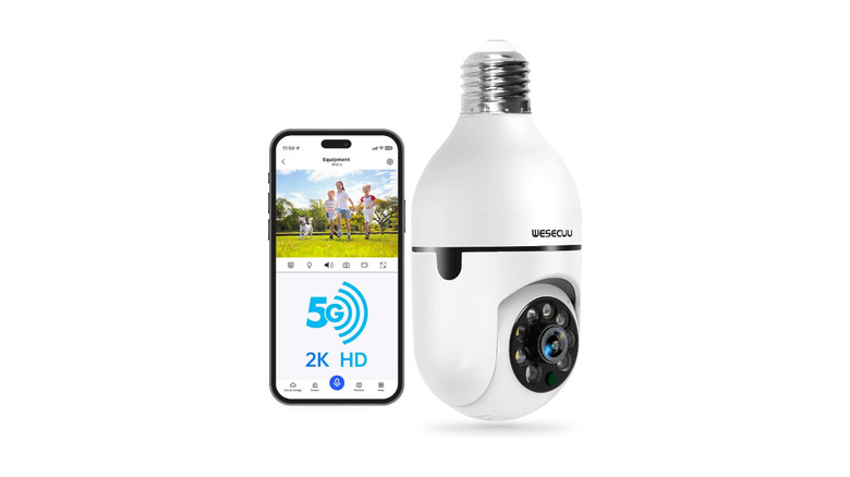 Wesecuu light bulb camera