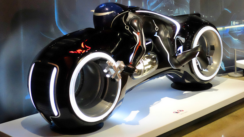 Person riding light bike