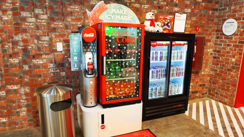 arctic coke cooler vending machine