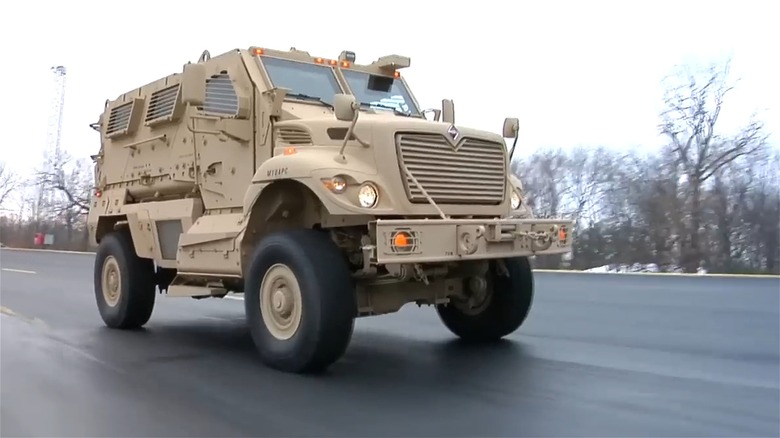 Navistar Defense International MaxxPro MRAP driving
