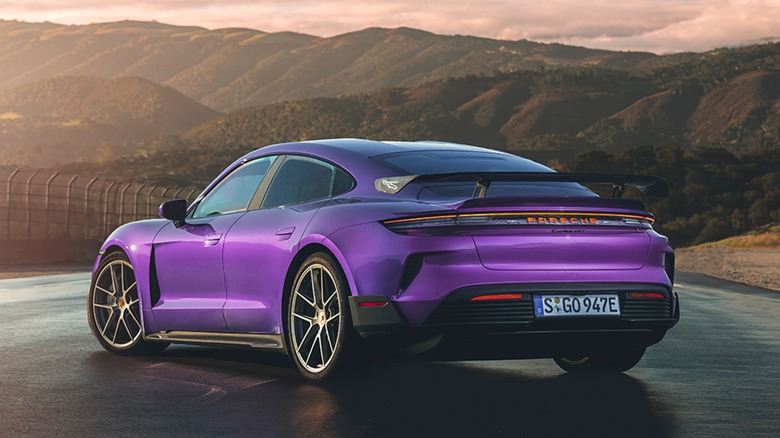 Porsche Taycan Turbo GT back view