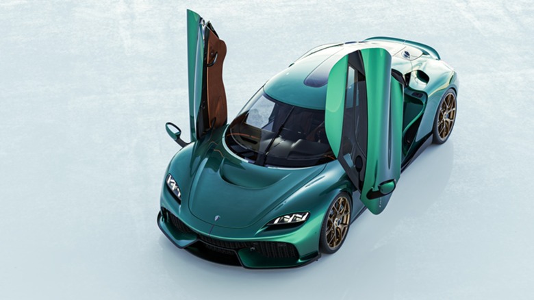 Koenigsegg Gemera viewed from above