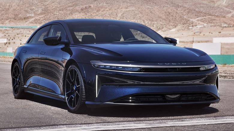 Lucid Air Sapphire on road