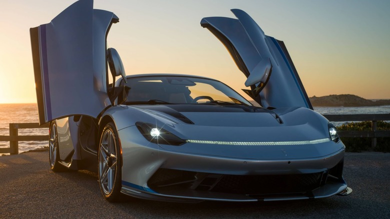 Pininfarina Battista with doors open