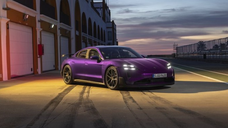 Porsche Taycan Turbo GT side view