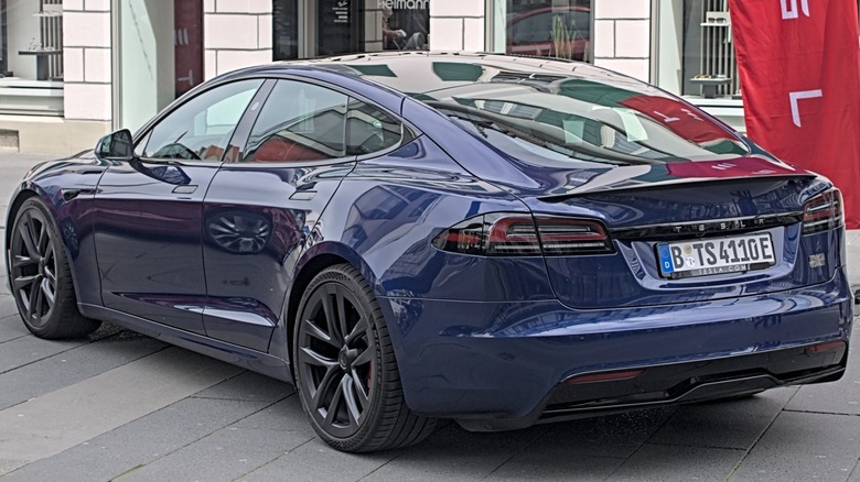 Tesla Model S Plaid parked