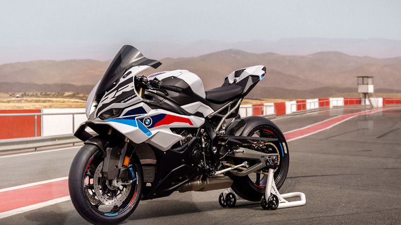 A photo of the BMW S 1000 RR on a race track