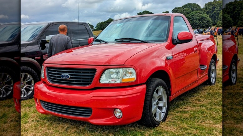 Ford F-150 SVT Lightning in a field