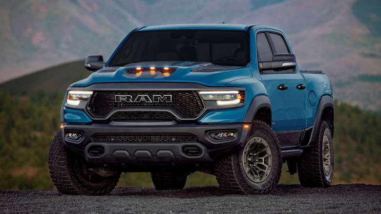 Ram 1500 TRX near mountains