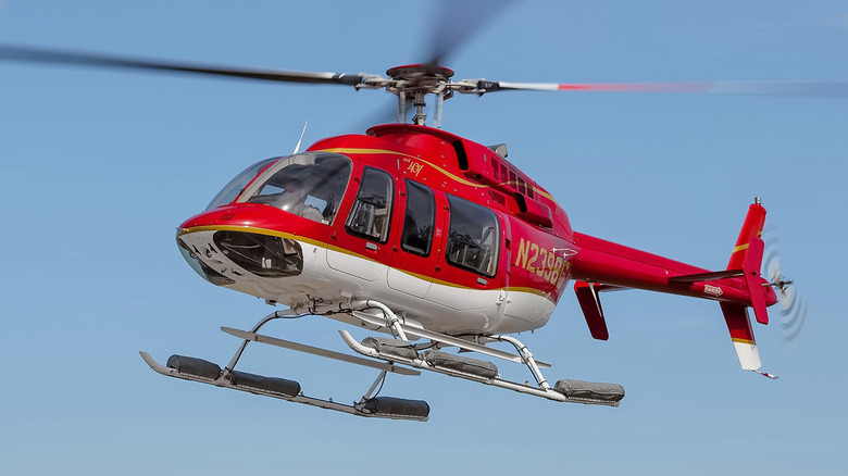 Red Bell 407 helicopter
