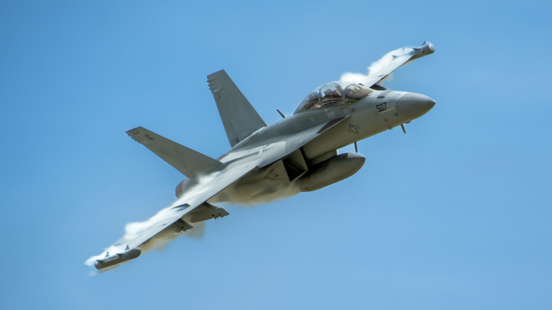 A Boeing F-15EX Eagle II in the sky