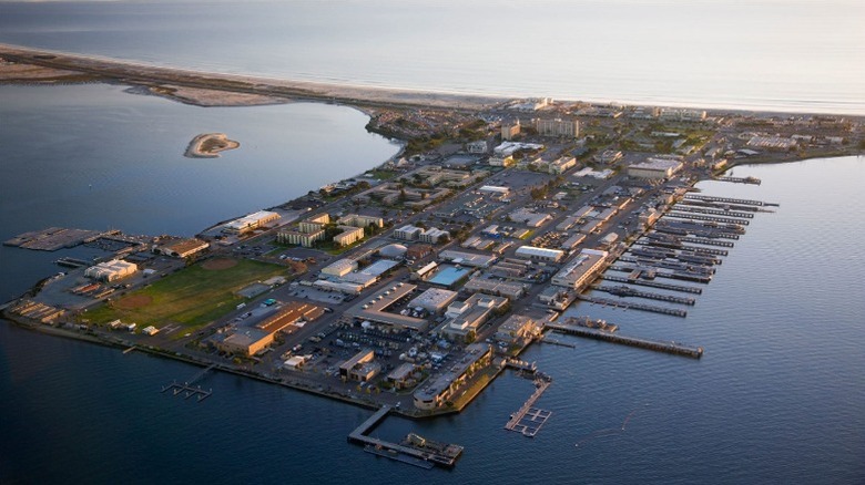 Aerial view of Naval Base Coronado