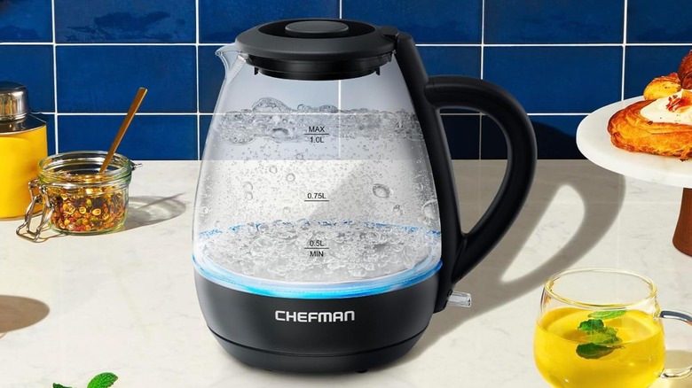 Chefman Electric Kettle on kitchen counter