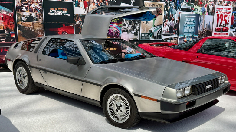 1981 DeLorean DMC-12 seen from right front at New York International Auto Show