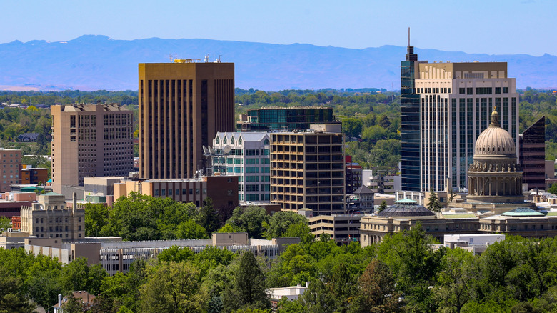 Downtown Boise, Idaho near state capital building