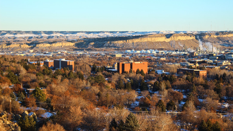 Billings, Montana in the wintertime