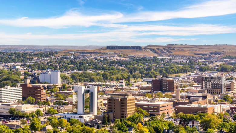 Skyline over Rapid City, South Dakota