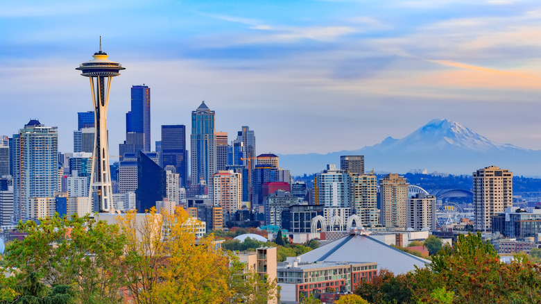 Seattle, Washington skyline with Space Needle