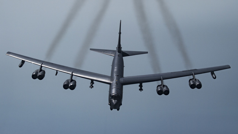 B-52 flying in 2019