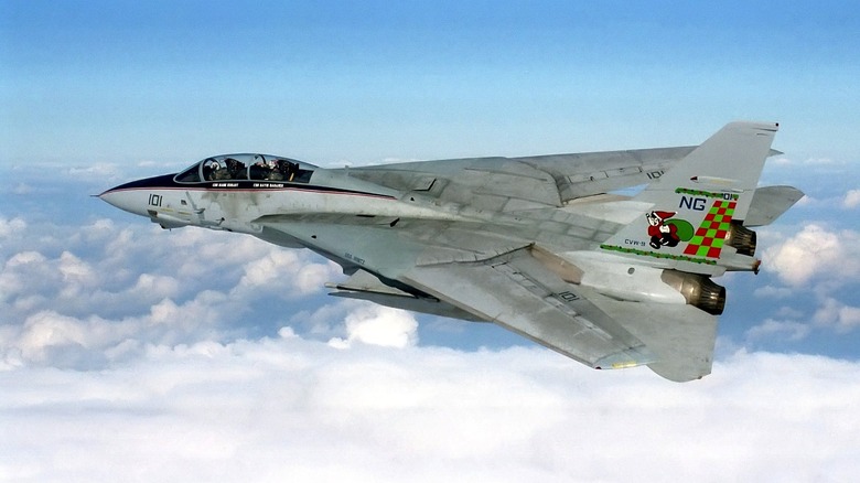 F-14 Tomcat flying over Iraq during Operation Southern Watch in 1997