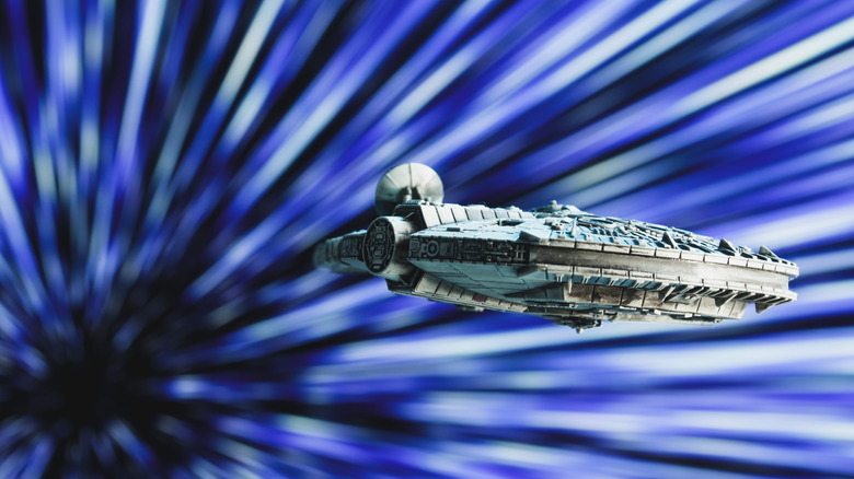 Millennium Falcon in hyperspace