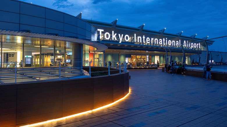Outside of Tokyo International Airport