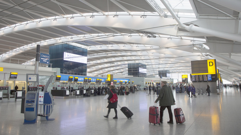 Airport checking counters