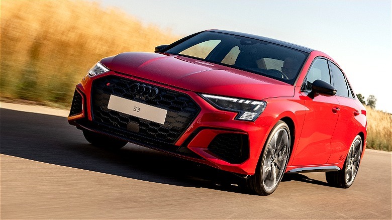Audi S3 Sedan in red