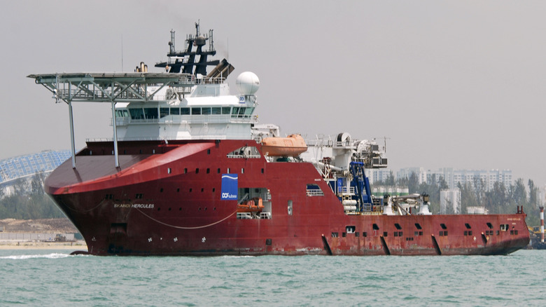 A Skandi Hercules offshore supply vessel in the sea