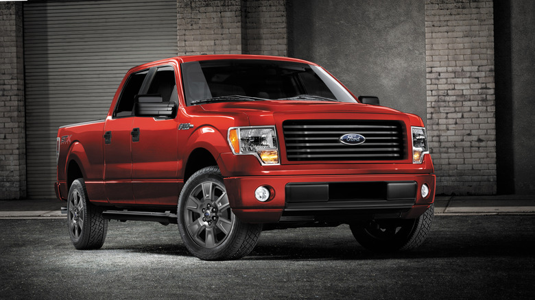 Red 2014 Ford F-150